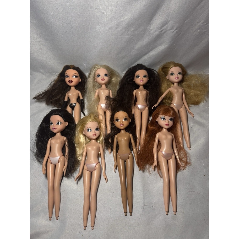 Moxie Girlz Dolls Original Lot Of 7 - No Clothes Or Feet 1 Bratz La La Dana